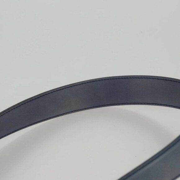 Salvatore Ferragamo Gancini Shoulder Bag Patent Leather Blue Silver Auth 103861 - Picture 9 of 16